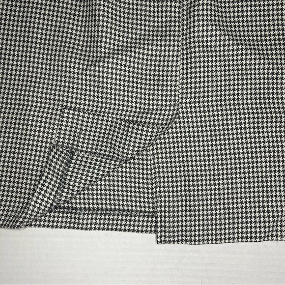 Vintage Jessica Scott Houndstooth Tweed Secretary Office Skirt Size 18 34” Waist - Picture 5 of 9